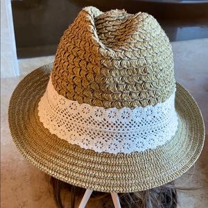 🌸💓Fedora with crochet band’